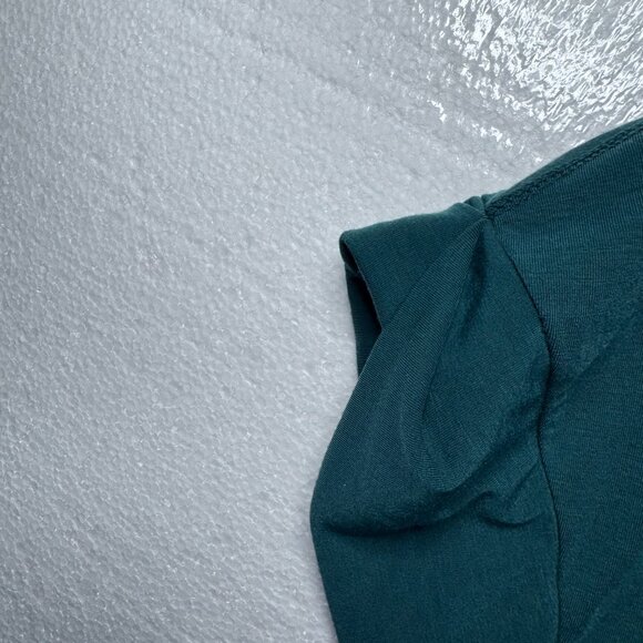 Free People Movement Womens Size Small Teal Dolman Sleeve Boho Top Strap Detail - Picture 12 of 12